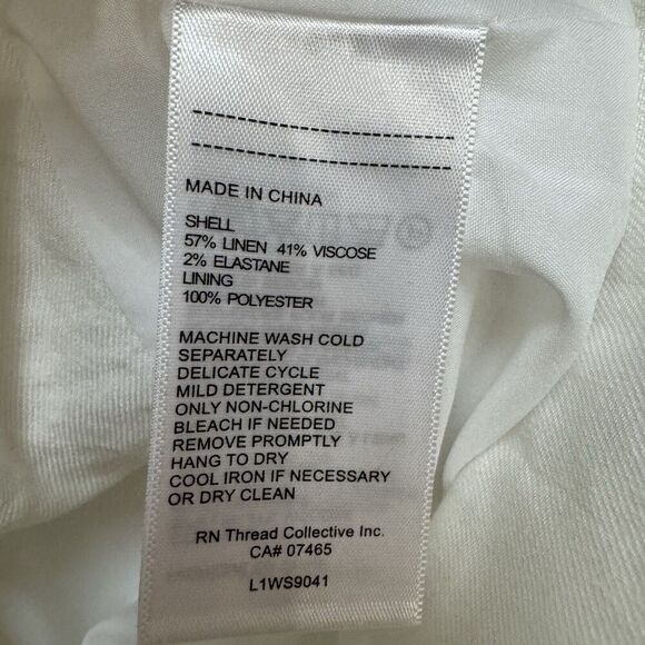 Nordstrom Laundry by Shelli Segal Size 12 Short Sleeve Linen Blend Blazer - Picture 7 of 7
